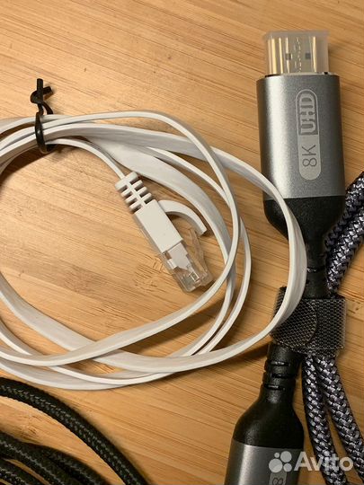 Провода hdmi, ethernet, зарядный Baseus 3в1