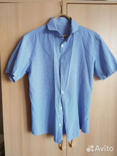 Рубашка с коротким рукавом на старшего школьника