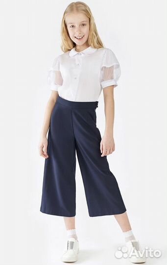 Модные Брюки кюлоты для девочки 152
