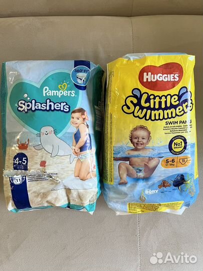 Подгузники-трусики для плавания