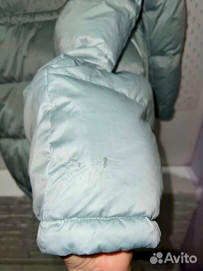 Пуховик/Пуховое пальто/Мех енота