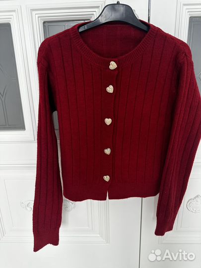 Кардиган бордовый, красный, бургунди, марсала