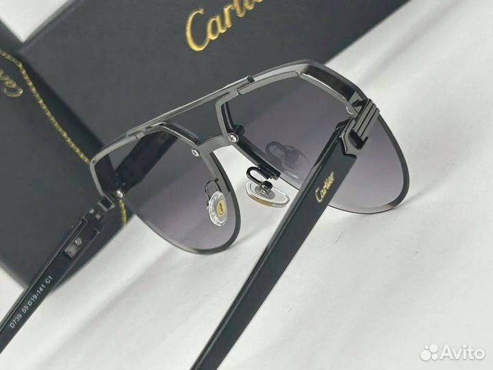 Мужские очки Cartier Aviator Black