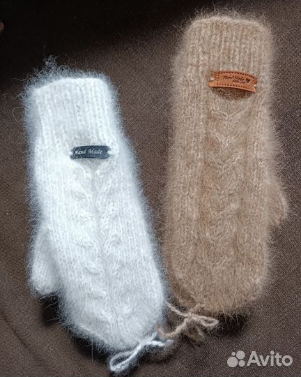 Варежки, носки из собачьей шерсти