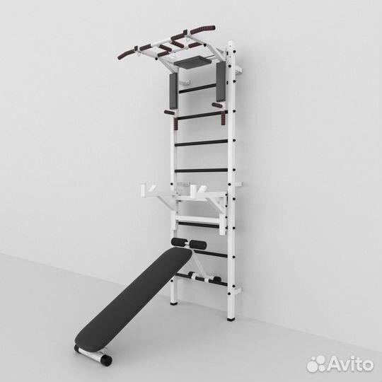 Шведская стенка Мультихват +, Белая