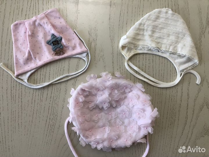 Пакет весенних шапочек Choupette на 1-3 мес