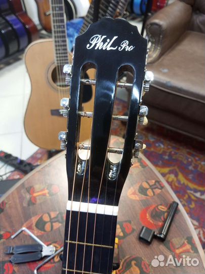 Гитара акустика широкий гриф новая