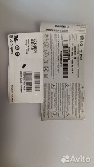 Плата для LG 32LS3510 Майн: EAX64910001 (1.0)