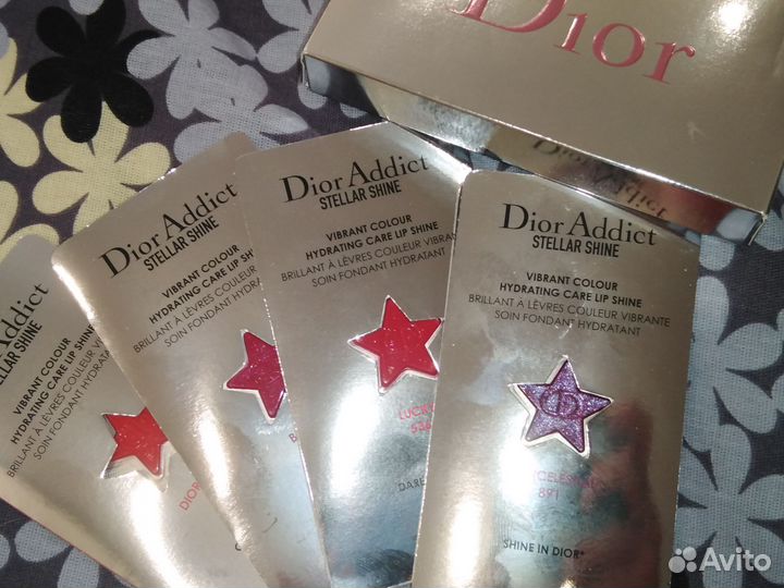 Карталетки помад Dior,Guerlain