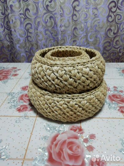 Корзинки из джута