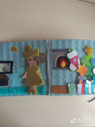 Развивающая книга из фетра 