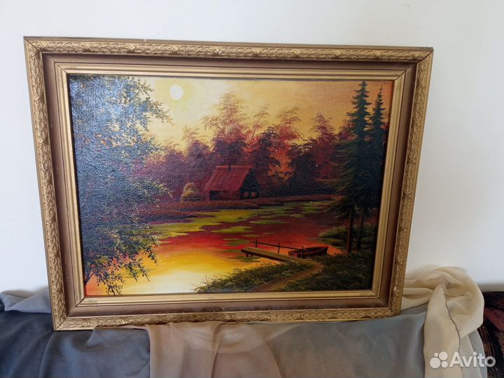 Картина маслом, пейзаж 1997 г. Худ. Горшков С