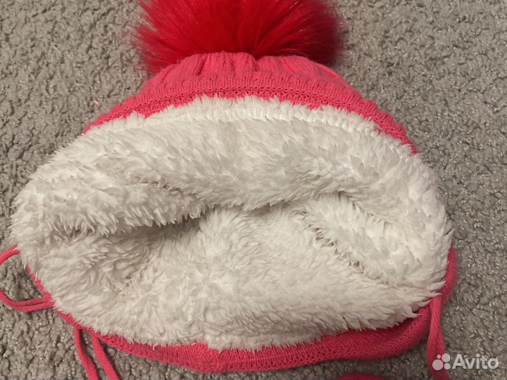 Зимняя шапочка на девочку