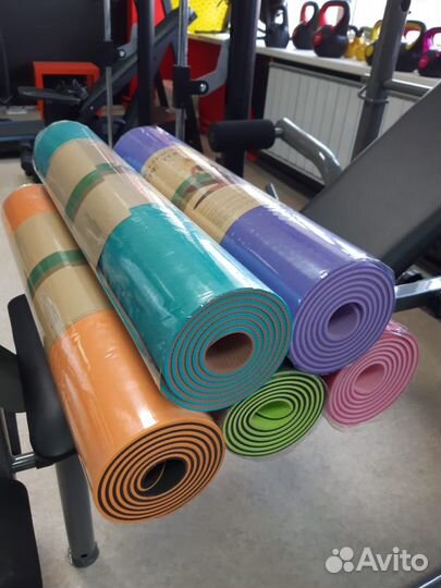 Коврик для йоги и фитнеса 173х61 см 0,6см TPE