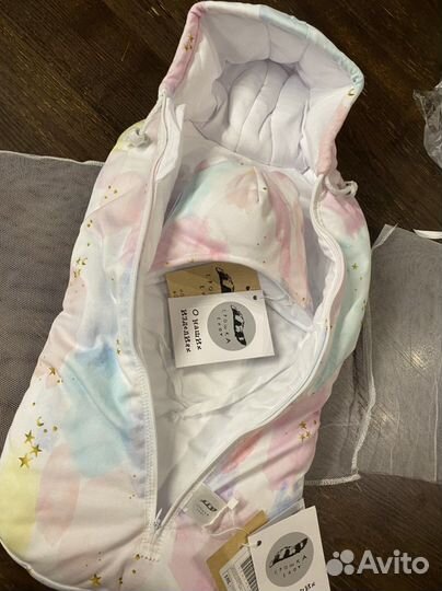 Конверт кокон осень- весна для новорождённого