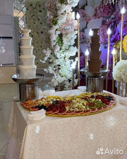 Шоколадный фонтан аренда, выезд на праздник