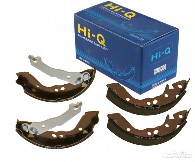 Колодки задние барабанные hyundai accen