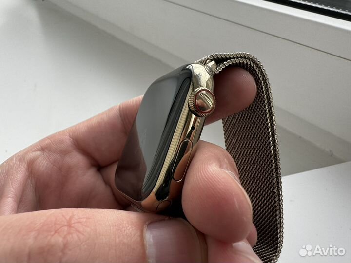 Часы Apple Watch 8 stainless steel gold 45mm