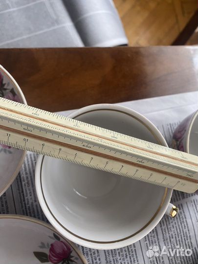 Сервиз СССР розы 27 предметов Рига