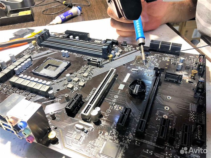 Ремонт материнских плат компьютеров, ноутбуков