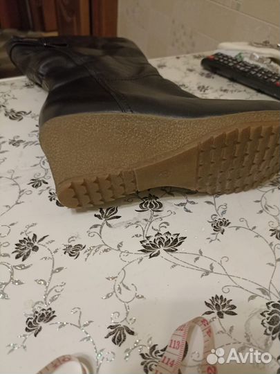 Сапоги зимние женские 37 широкое голенище