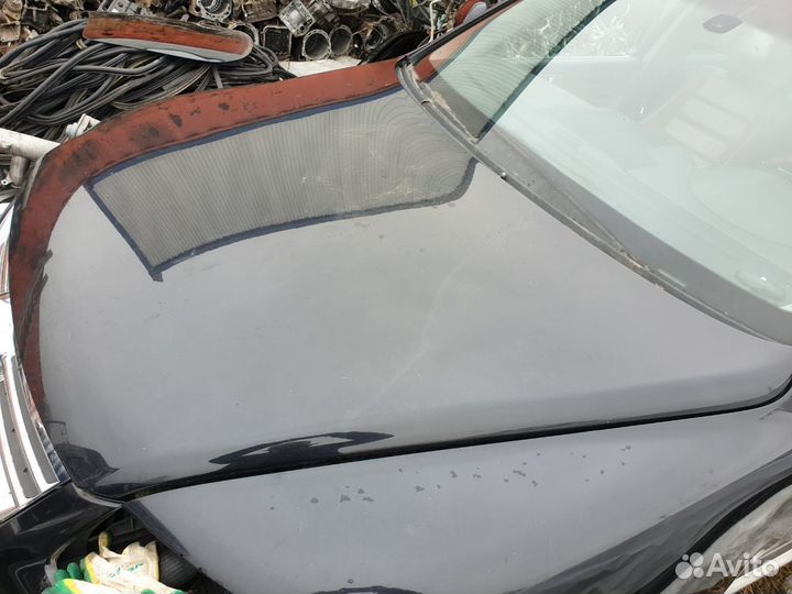 Капот vw touareg 1 gp оригинал без дефектов черный