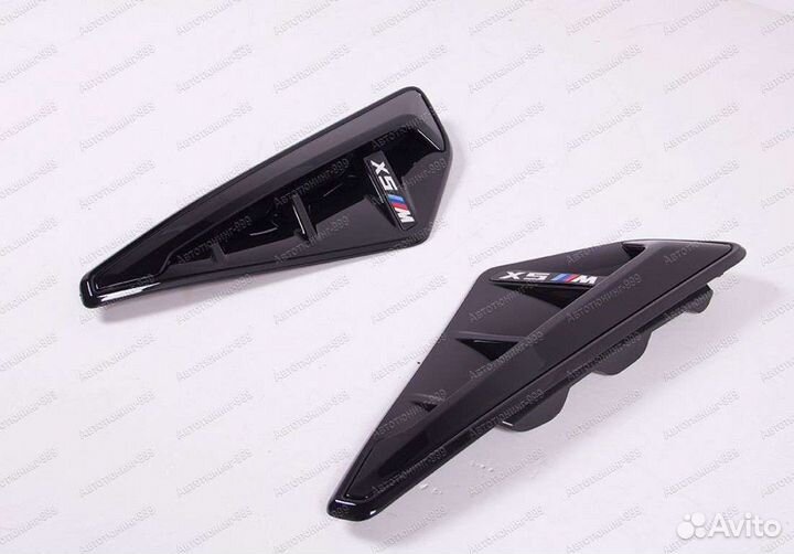 Черные жабры в крылья X5M на BMW X5 G05