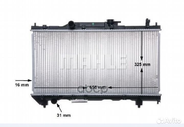 Радиатор охлаждающей жидкости CR543000S Mahle/K