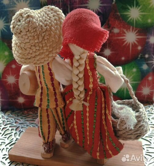 Деревянная сувенирная кукла. Винтаж СССР