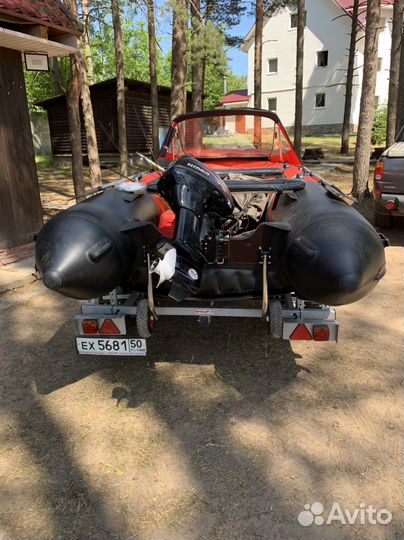 Хантер 420про мотор 9,9(15) hidea прицеп