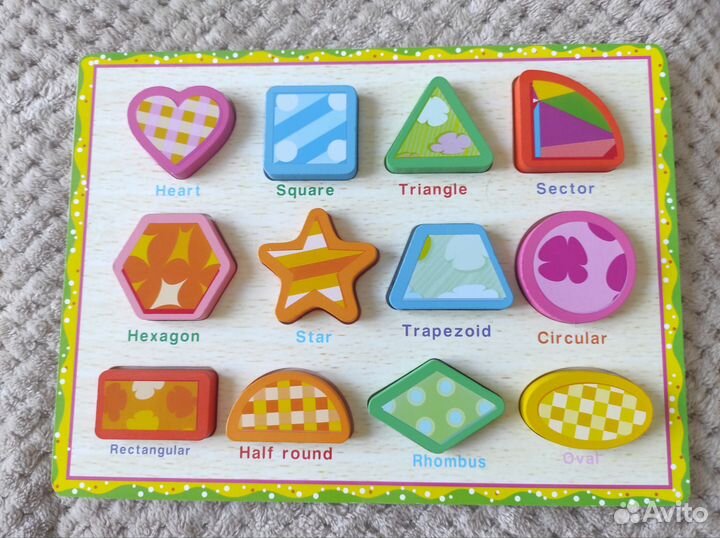 Деревянный сортер фигуры