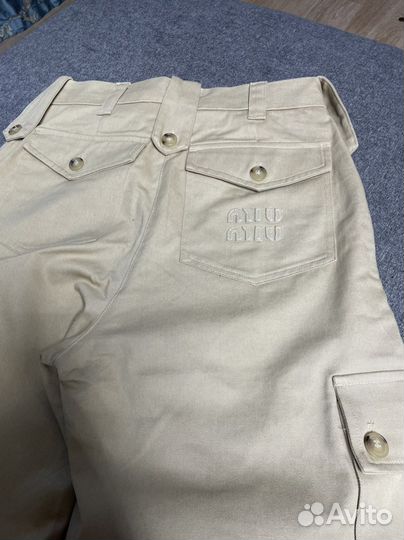 Брюки карго Miu Miu