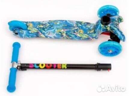 Самокат трехколесный 038Z, мини Принт