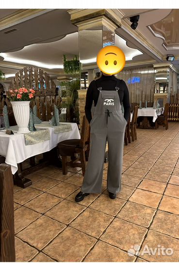 Женские брюки комбинезон 46