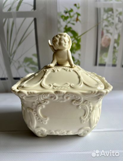 Шкатулка сахарница конфетница ангел