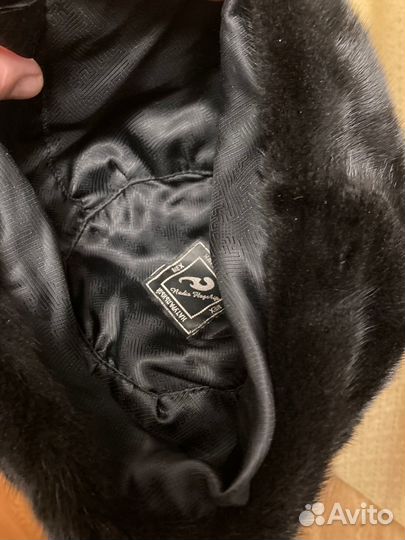 Берет черная норка