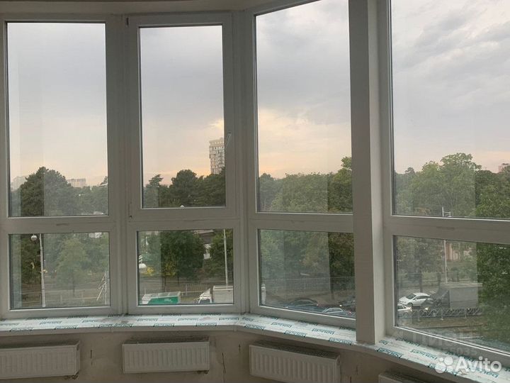 Окна алюминиевые фасадное остекление