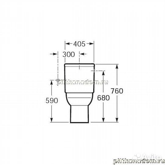 Roca Dama Senso 342518000 унитаз D.S.Compacto с бачком 34151B000