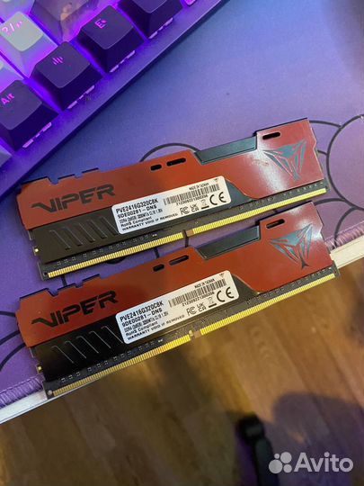 Оперативная память ddr4 16gb patriot Viper