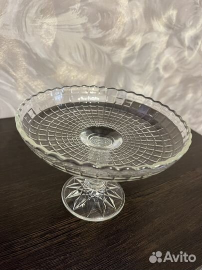 Ваза для фруктов,конфет СССР стекло
