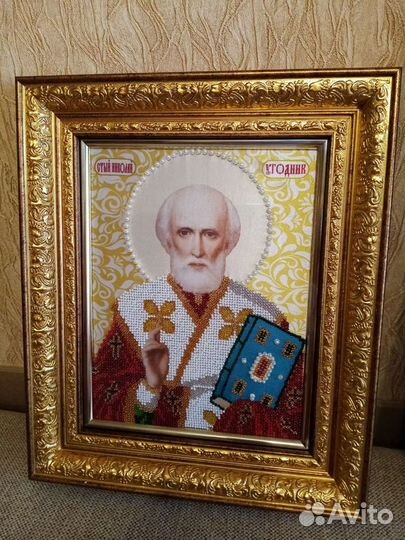 Оформление вышивки в багет