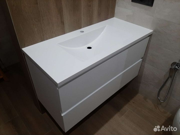 Тумба для ванной столешница с раковиной