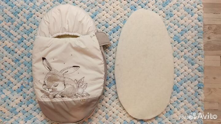 Конверт на выписку зимний для автолюльки