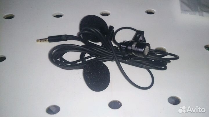 Микрофон петличный,стерео