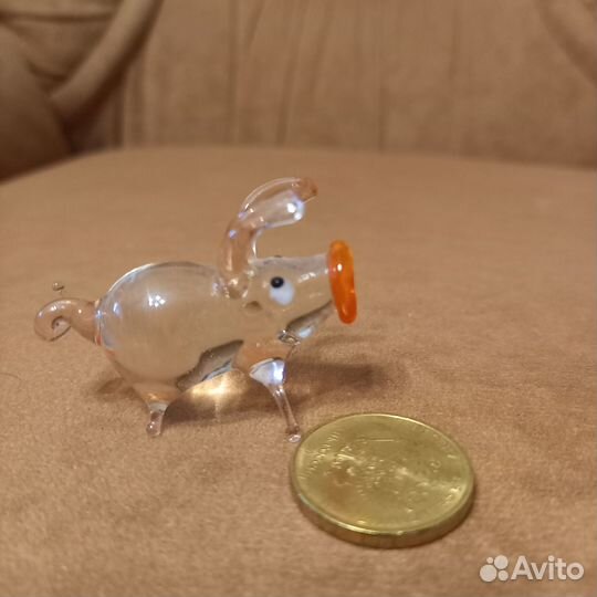 Стеклянные фигурки животных