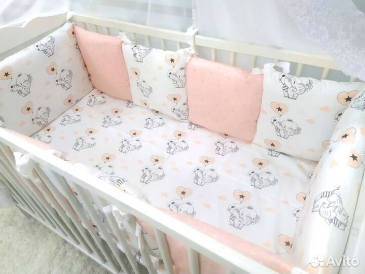 Бортики в кроватку новые