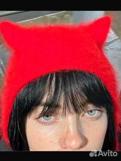 Чепчик шапка с ушками selected