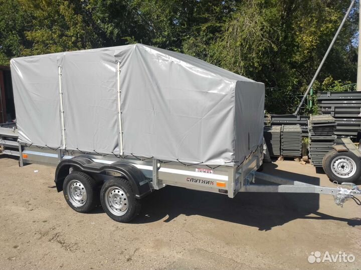 Прицеп 2 оси для перевозки тяжёлых грузов