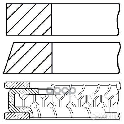Комплект колец 0842270000 Goetze