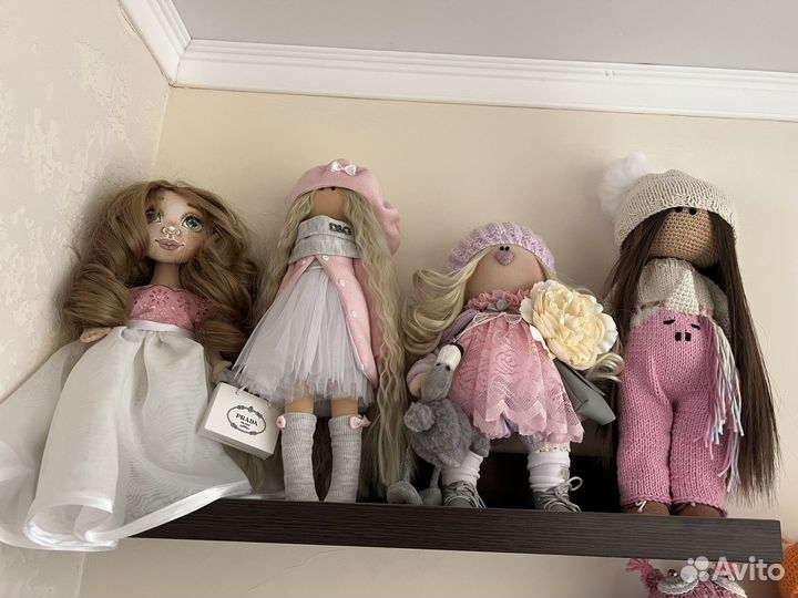 Интерьерная текстильная кукла